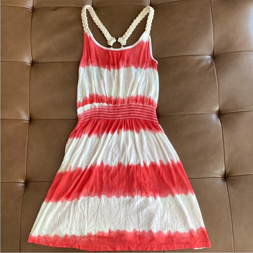 Ocean Drive Red and White Sundress XS